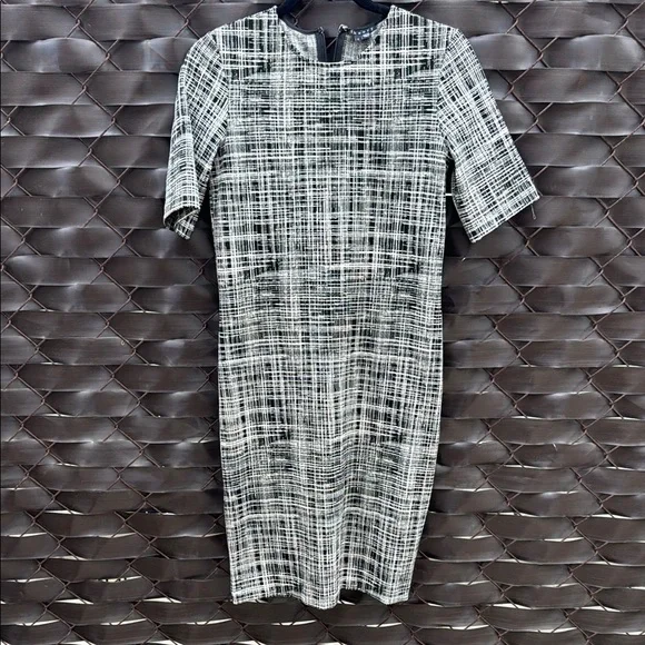 midi dresses theory black and white dress Theory Dresses Theory Black And White Sheath Midi Dress Poshmark